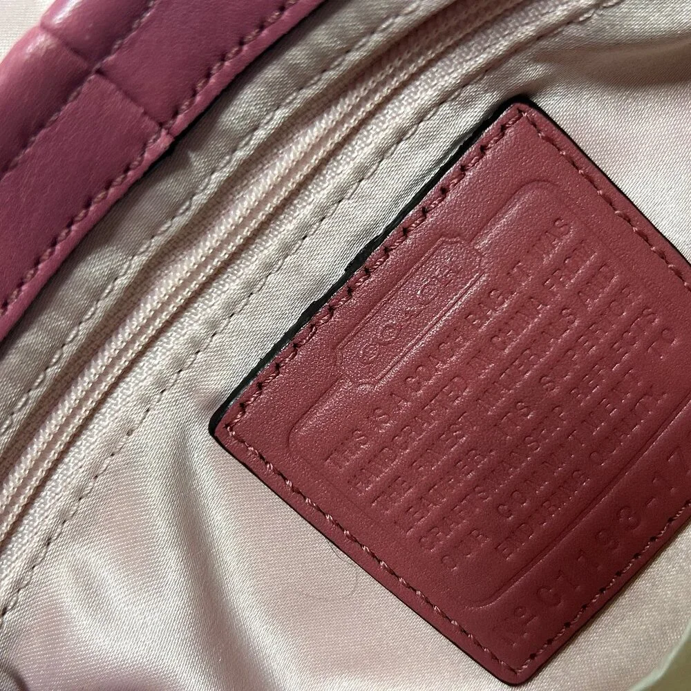 Coach Antique Rose Chelsea Adjustable Chain Purse with Scarf Included - Picture 10 of 11